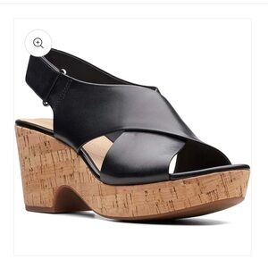 Clarks womens Maritsa Lara Wedge Sandal size 12